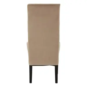 Interiors by Premier Medan Mink Cotton Velvet Dining Chair