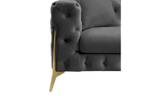 Jaguar Armchair Chesterfield Design Velvet