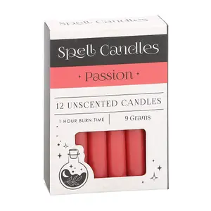 Something Different Pion Spell Candles (Pack of 12) Red (One Size)