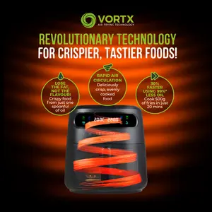 Tower Vortx Vizion 6L Air Fryer with Colour Digital Display, 1750W