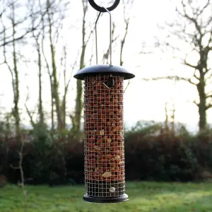 Garden Hanging Wild Bird Feeders - set of 3 Seed, Nut and Fat Ball Feeders