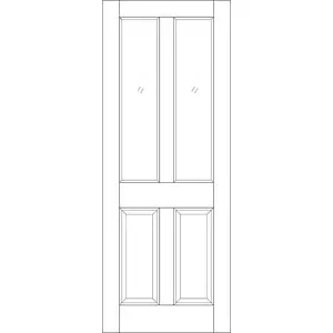 Malton 2L Unglazed Hardwood External Door 1981mm H x 838mm W x 44mm D