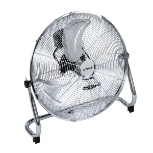 Oypla Electrical 18" Chrome 3 Speed Free Standing Gym Fan