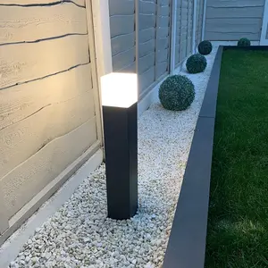 CGC Dark Grey & White Cube Medium Post Pathway Light