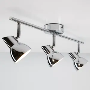 Apollo 3 X 4W Led Chrome spotlight