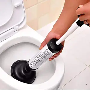 Suction Power Drain Buster Unblocker Plunger - Toilet Sink Shower Pipe Clog Sucker