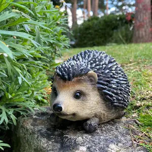 Hoglet Baby Hedgehog Resin Garden Ornament