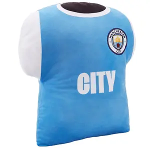 Manchester City FC Shirt Filled Cushion Blue/White (One Size)