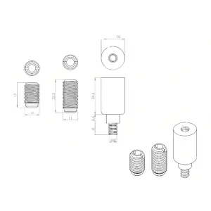 AFIT Satin Nickel Locking Security Sash Window Stop Set - Pack of 2 with Key