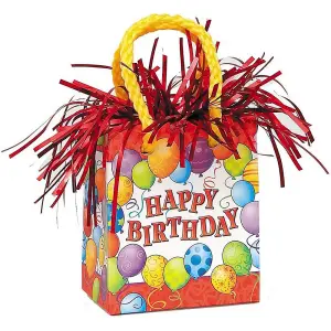 Unique Party Gift Bag Birthday Balloon Weight Red/Yellow/Green (One Size)