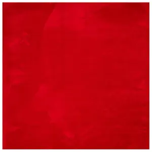 Rug HUARTE Short Pile Soft and Washable Red 200x200 cm