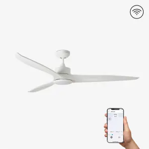 Luminosa Tonic White Ceiling Fan With DC Motor Smart with LED Light