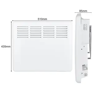 MYLEK Panel Heater 1KW Eco Smart WiFi App Radiator Electric Low Energy with Timer and Thermostat