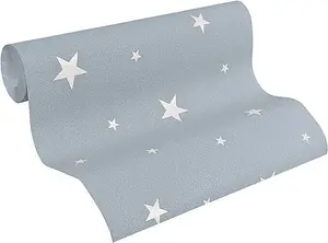 Glow in the Dark Stars Wallpaper Grey - AS Creation 32440-3