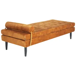 Velvet Chaise Longue Yellow USSEL