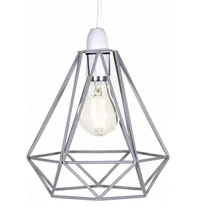 Grey Cage Metal Basket Ceiling Light Shade