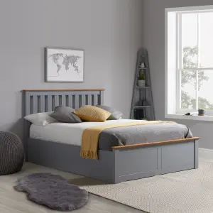 Birlea Phoenix King Ottoman Bed Stone Grey