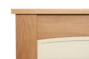 Adam Chilton Fireplace in Oak & Cream, 39 Inch