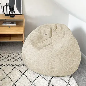 rucomfy Waffle Slouchbag Beanbag - Cream