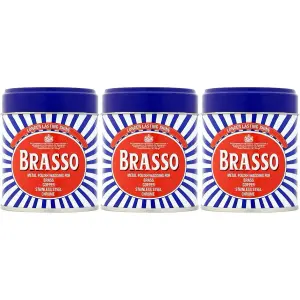 Brasso Metal Polish Wadding 75 g (Pack of 3)