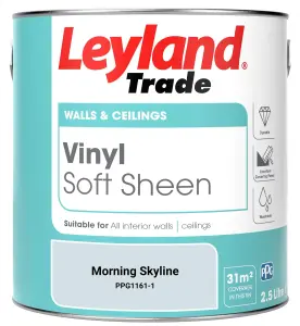 Leyland Trade Vinyl Soft Sheen Walls & Ceilings Emulsion Paint Morning Skyline (PPG1161-1) - 2.5L