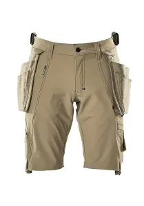 Mascot Advanced Craftsmen's Shorts with Detachable Holster Pockets  - Light Khaki   (33.5) (Leg Length - Regular)