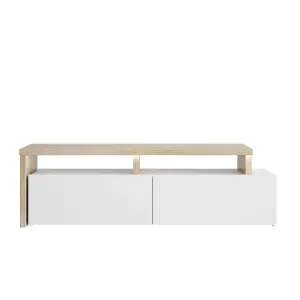 Diagone Oak White Television Stand