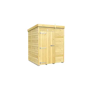 DIY Sheds 5x5 Pent Shed - Single Door Without Windows