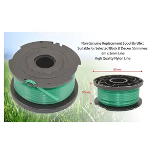 Black & Decker Strimmer Spool and Line 6m x 2mm by Ufixt