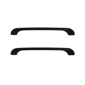 GoodHome Condio Matt Black Kitchen cabinets Bow Pull Handle (L)22.5cm (D)25mm, Pack of 2