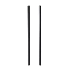 GoodHome Annatto Matt Black Kitchen Cabinet Bar Handle (L)33.6cm (D)32mm, Pack of 2