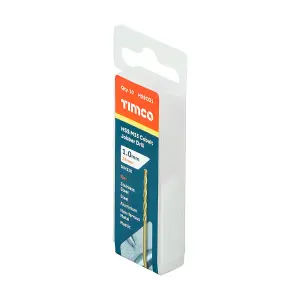 Timco - Ground Jobber Drills - Cobalt M35 (Size 1.0mm - 10 Pieces)