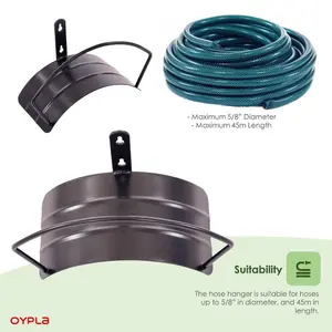 Oypla Heavy Duty Wall Mounted Garden Hose Pipe Hanger Storage Hook