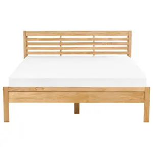 Wooden EU King Size Bed Light CARNAC