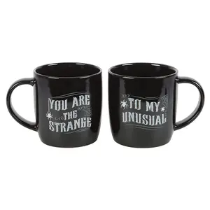 Something Different You Are The Strange To My Unusual Mug Set (Pack of 2) Black/White (One Size)