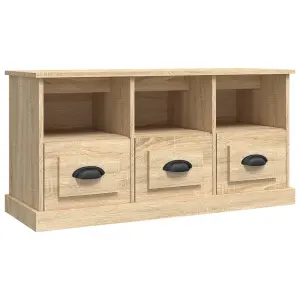 Berkfield TV Cabinet Sonoma Oak 100x35x50 cm Engineered Wood