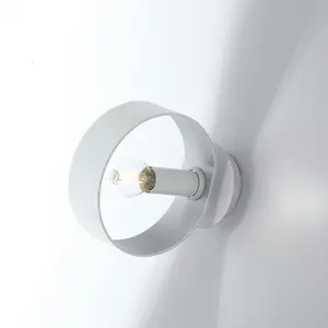 Luminosa OLYMPIC Wall Light White, Silver 8x19x16cm