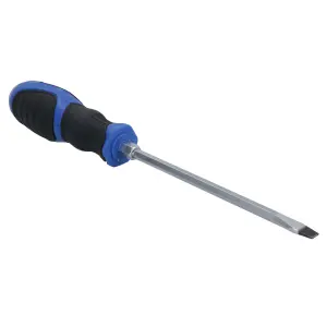 Slotted Flat Headed Screwdriver SL5.5 5.5mm x 125mm Magnetic Tip Rubber Grip