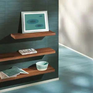 Shelf Depot Walnut Floating Shelf (L)445mm (D)250mm