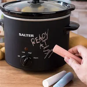 Salter Chalkboard 3.5L Slow Cooker - Black