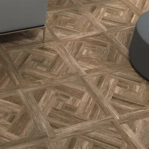 Bosco Mosaic Wood Effect Porcelain Tile 60 x 60cm / Dark Brown