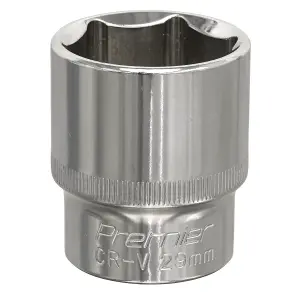 Sealey WallDrive Socket 29mm 1/2" Square Drive Fully Polished Finish Tool SP1229