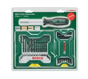 Bosch Promoline 41 piece Round Mixed Drill & screwdriver bit set - Mini-X-Line