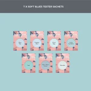 Rust-Oleum Light Blue Satin Bathroom Wood & Cabinet Paint Tester Samples - 10ml