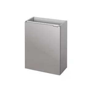 GoodHome Imandra Gloss Anthracite Single Wall-mounted Bathroom Cloakroom unit (H) 550mm (W) 43.6mm