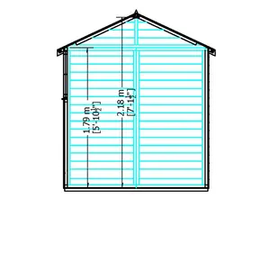 8 ft. W x 6 ft. D Garden Value Shed