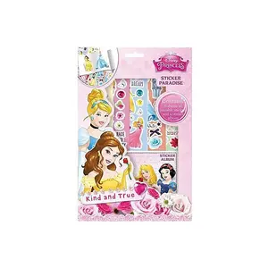 Disney Princess Sticker Sheet Set (Pack of 6) Multicoloured (One Size)