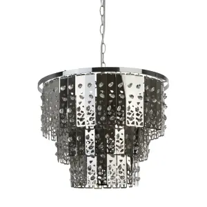 Marquette Polished Chrome Pendant Ceiling Light