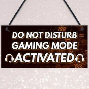 Red Ocean Gaming Christmas Gifts DO NOT DISTURB Sign Novelty Gamer Boys Bedroom Accessories Gifts For Boys