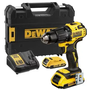 Dewalt DCD709D2T 18v XR Brushless Compact Combi Hammer Drill Tstak - 2 x 2.0ah